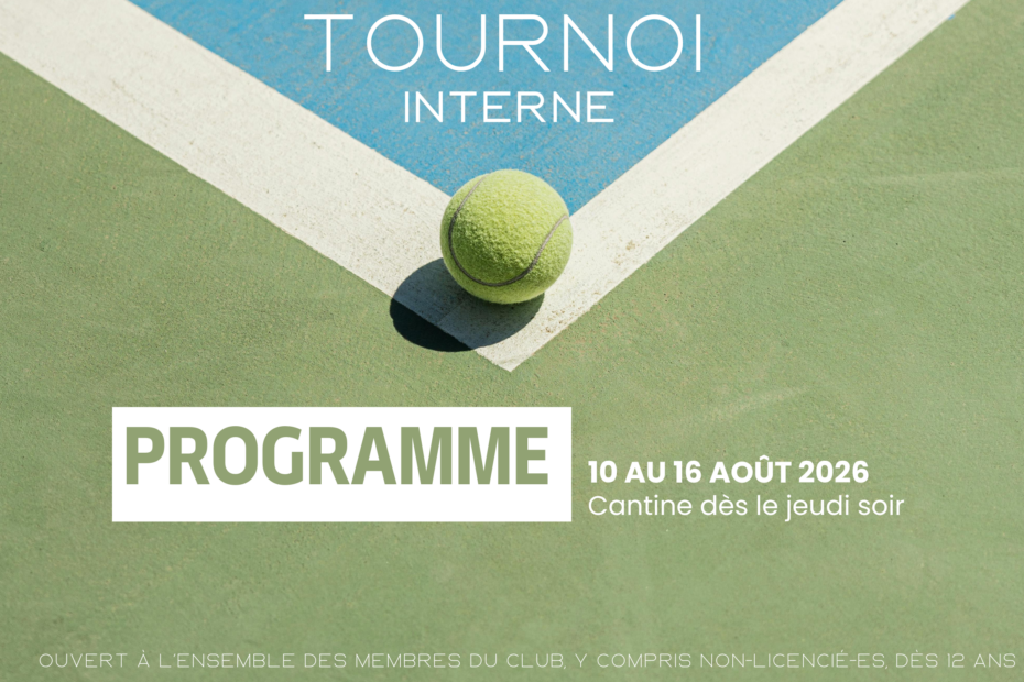Programme tournoi